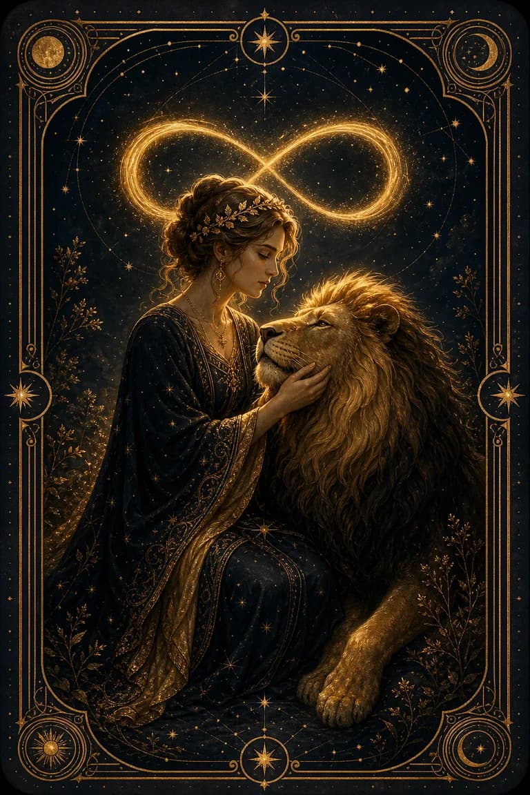 Strength tarot card