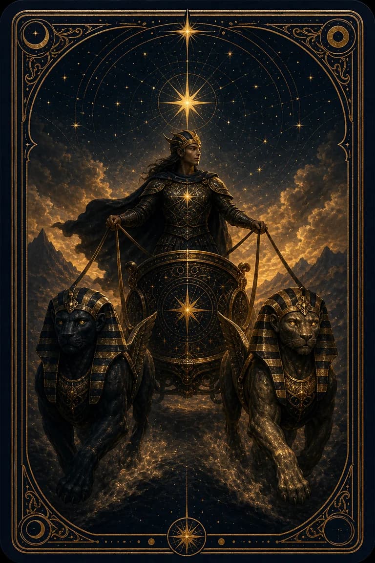 The Chariot tarot card