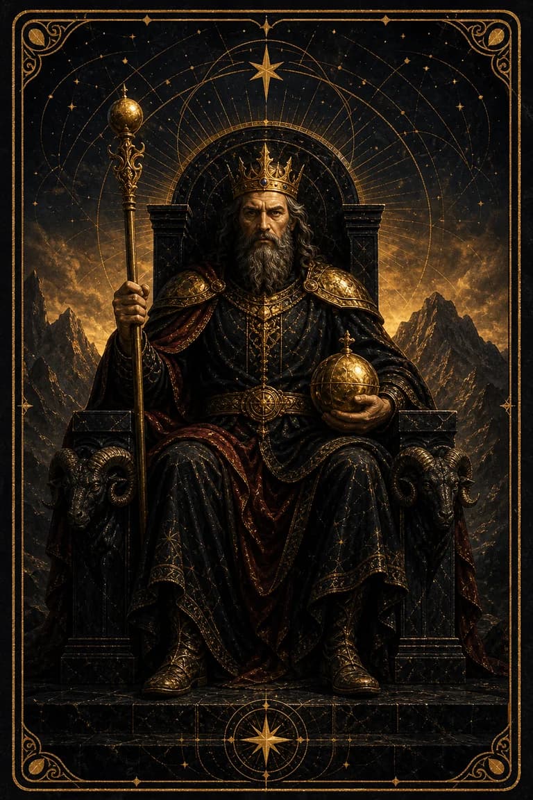 The Emperor tarot card
