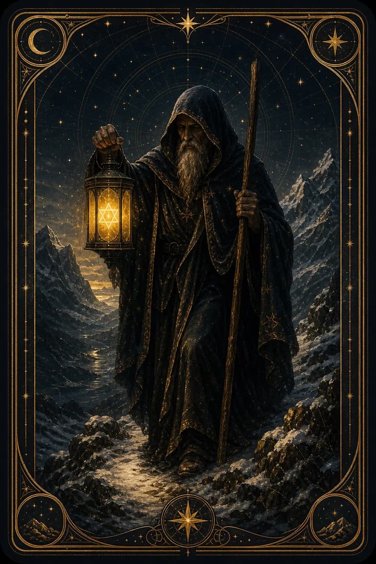 The Hermit tarot card