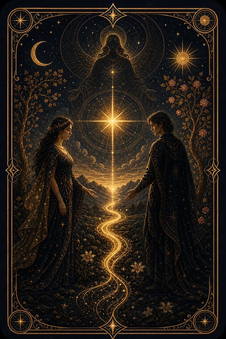 The Lovers tarot card